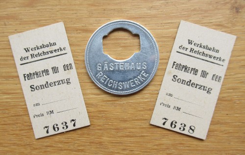 Alte fahrkarten werksbahn - 2,
