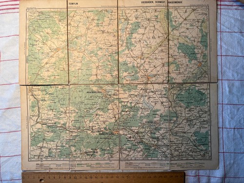 Deutsches kartenwerk templin - deutsches,